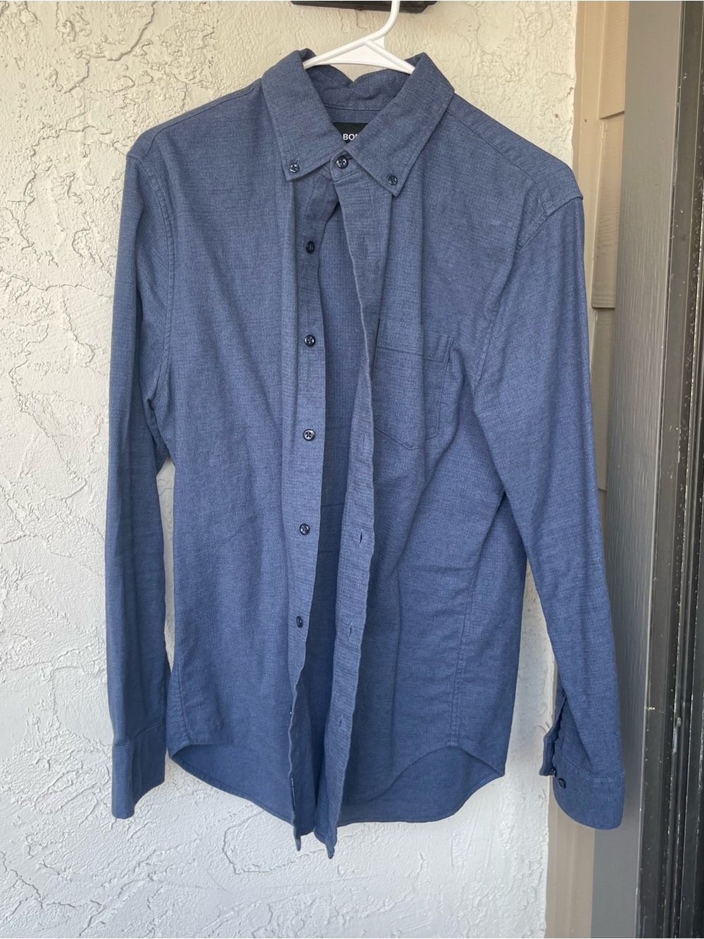 Bonobos Men's Long-Sleeve Button-Down Shirt in Heather Navy